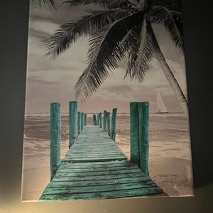 Hanging wall art beach themed